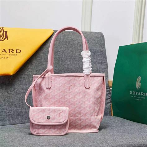 pink goyard mini|Goyard mini anjou handbags.